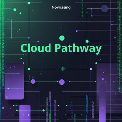 Technological background with 'Cloud Pathway' text and 'Novirasing' branding.