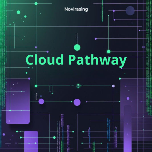 Technological background with 'Cloud Pathway' text and 'Novirasing' branding.